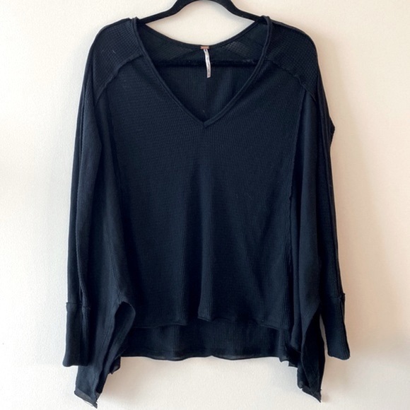 Free People We The Free Pacific Thermal in Black - Picture 6 of 11